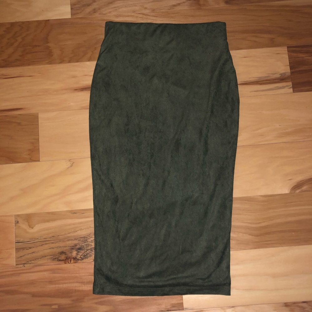 LUX LA Green Pencil Skirt
